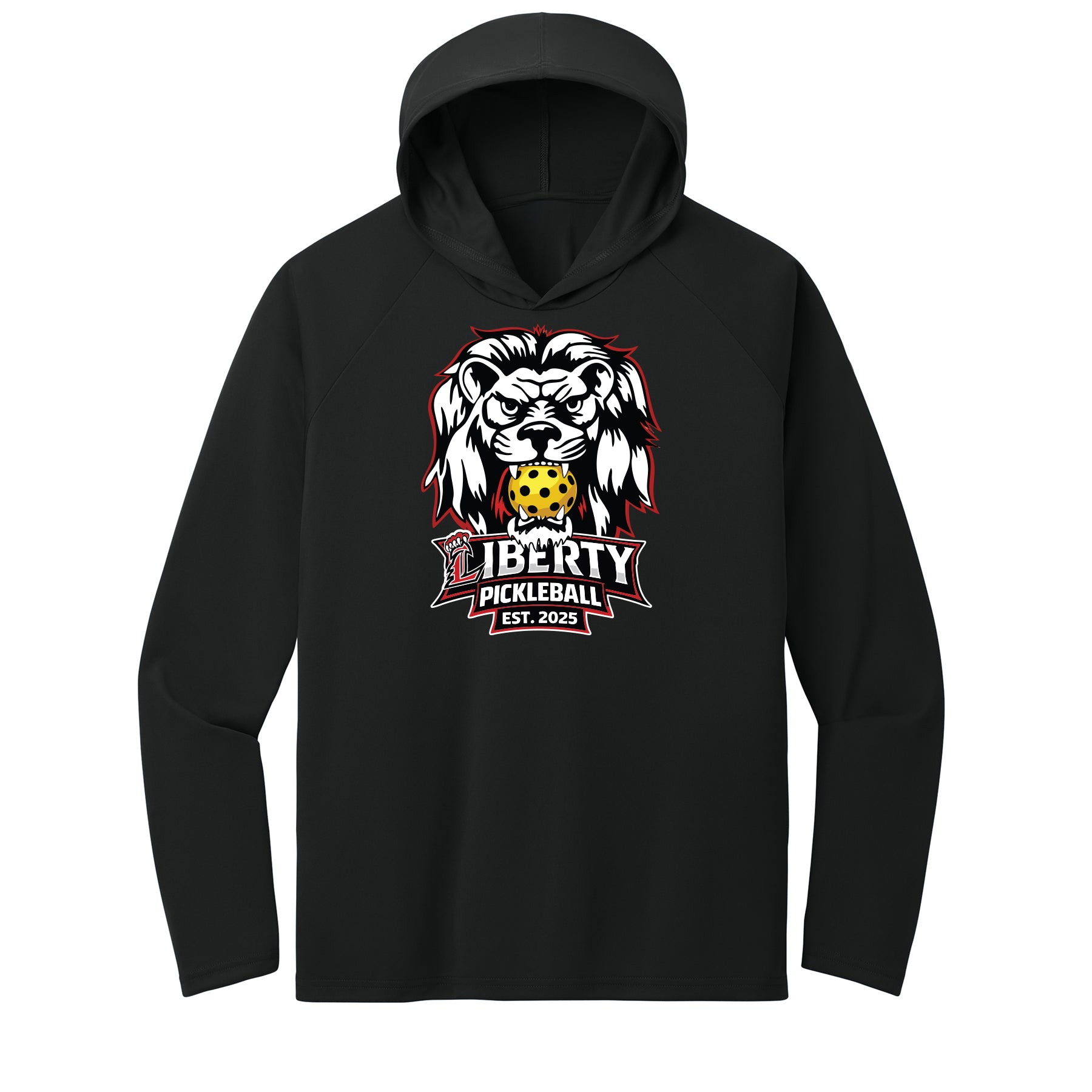 Liberty Pickleball Est. 2025 Performance Hooded Long Sleeve Tee