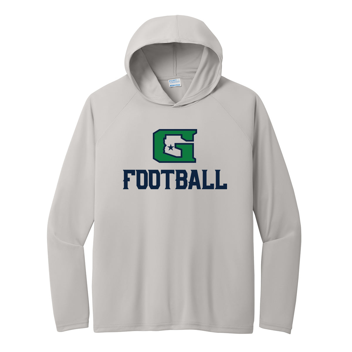 G Football Performance Hooded Long Sleeve Tee