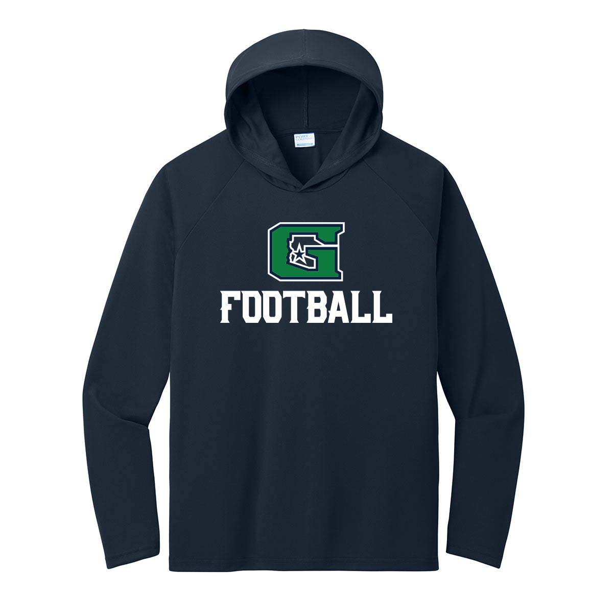 G Football Performance Hooded Long Sleeve Tee