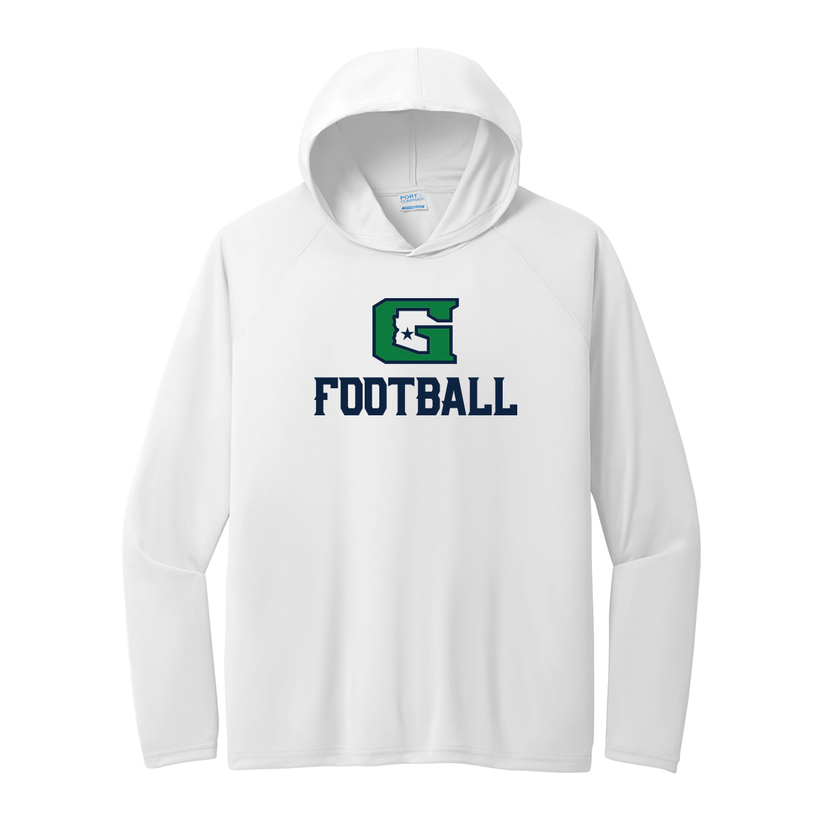 G Football Performance Hooded Long Sleeve Tee