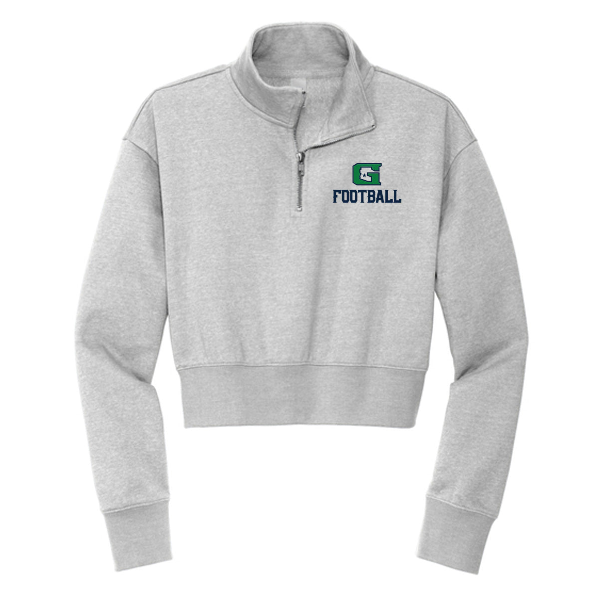 G Football Cropped 1/4 Zip Fleece