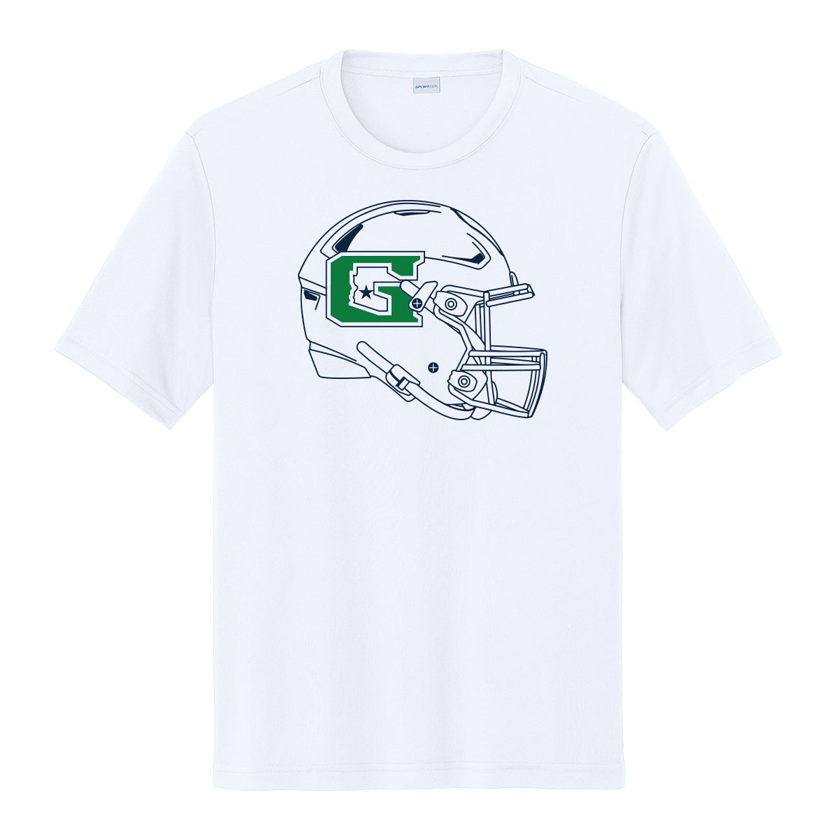 GHS Football Helmet Dri Fit Tee