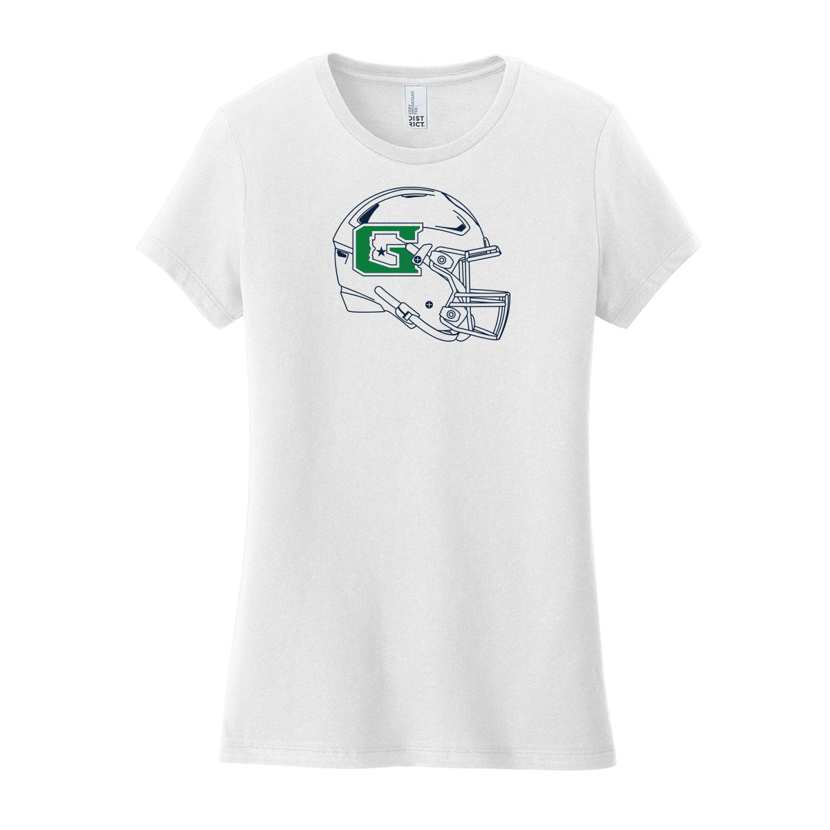 GHS Football Helmet Women's Fitted Tee