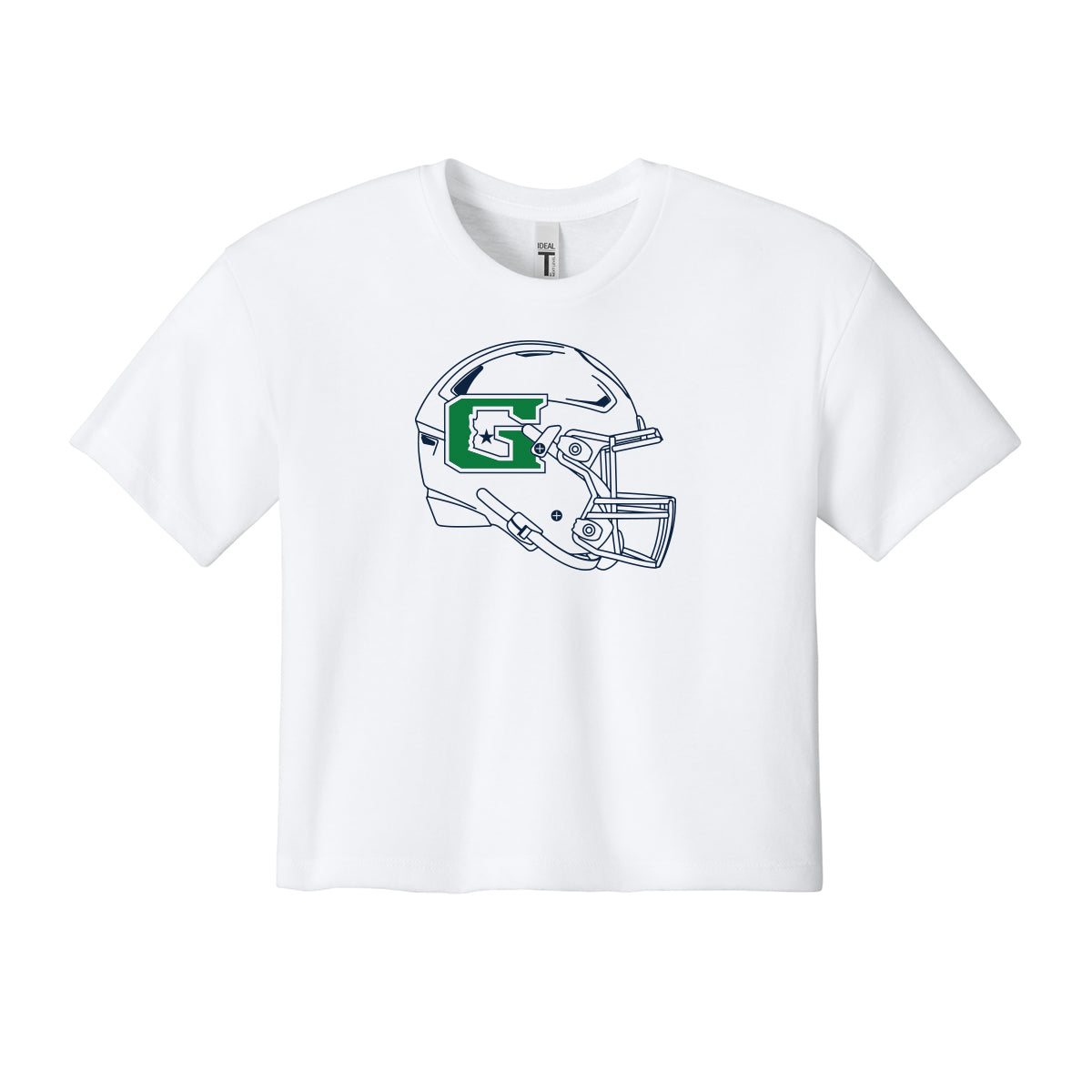 GHS Football Helmet Cropped Tee