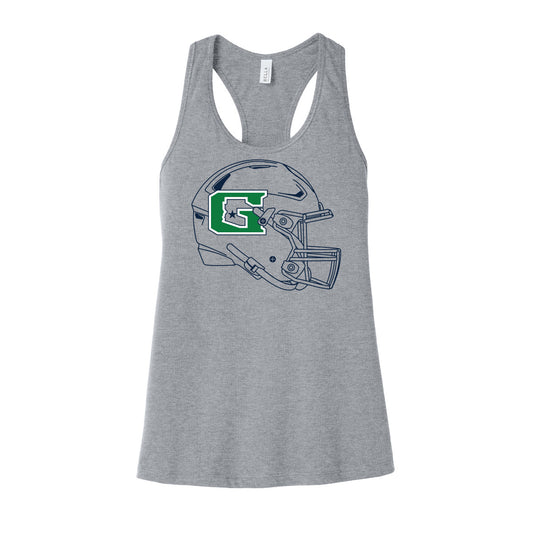 GHS Football Helmet Women's Racerback Tank
