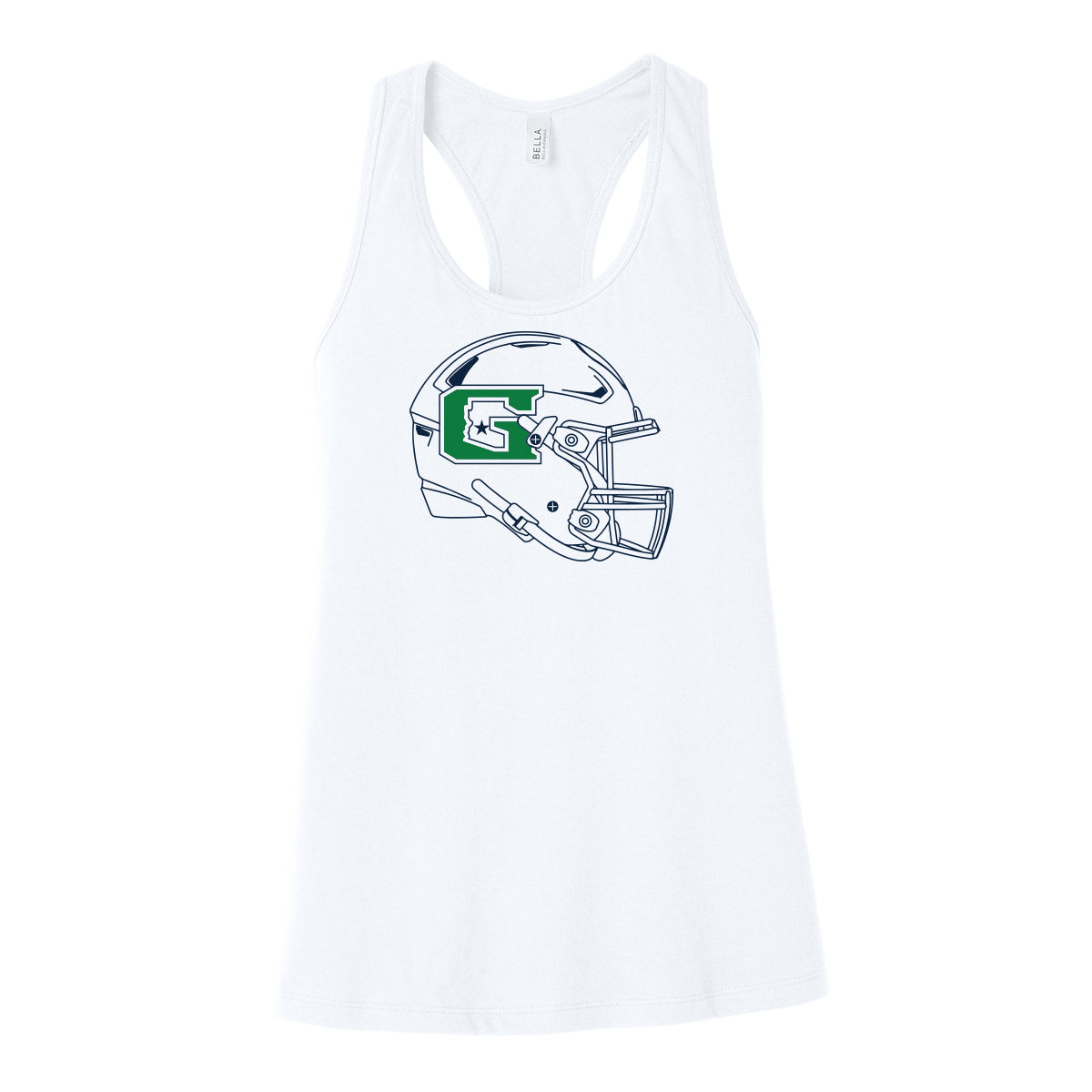 GHS Football Helmet Women's Racerback Tank