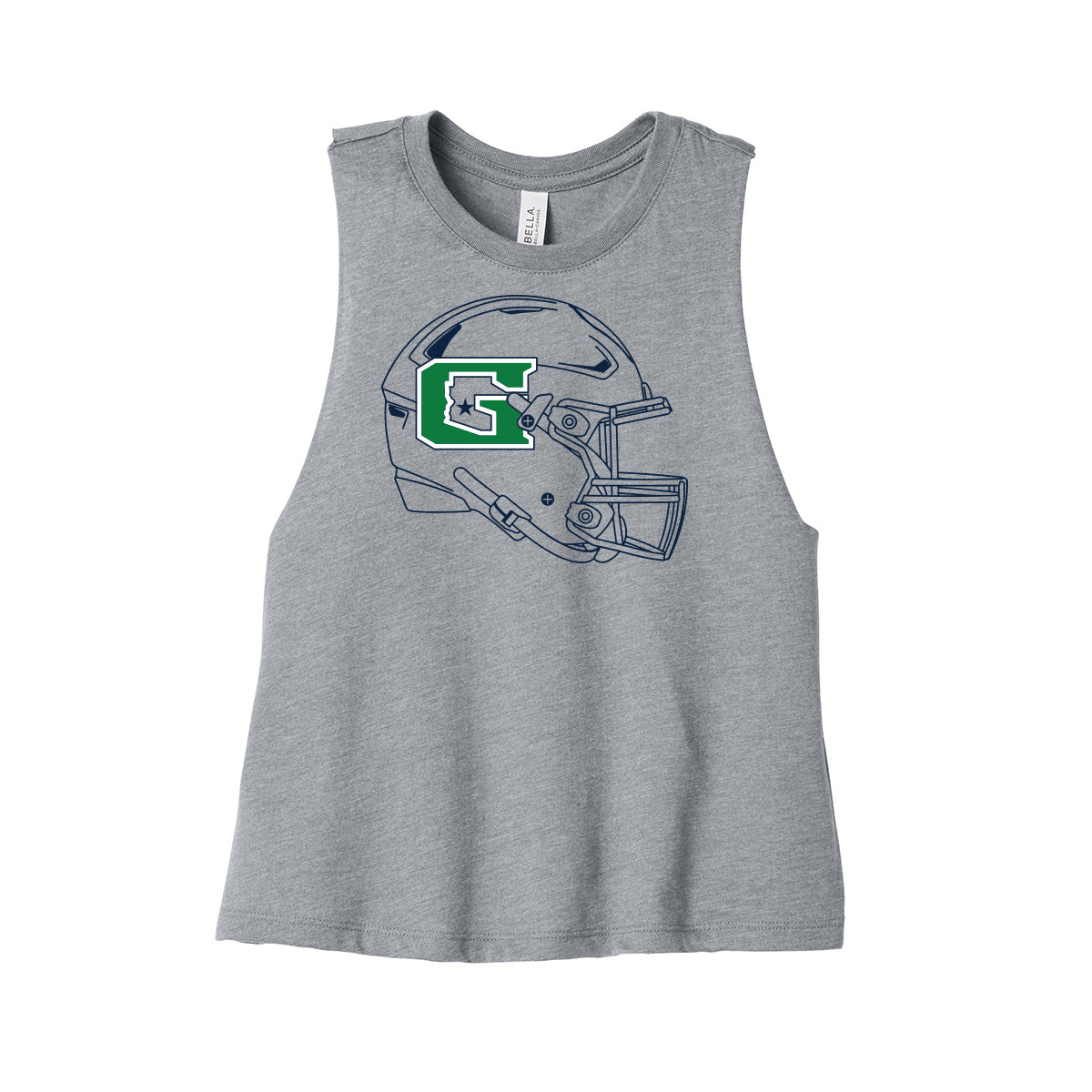 GHS Football Helmet Women's Cropped Tank