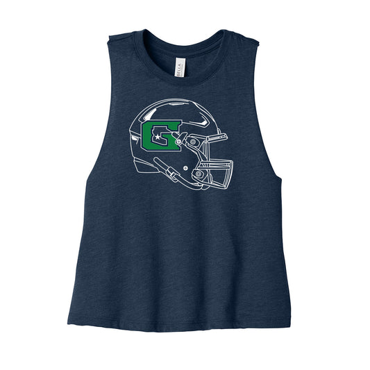 GHS Football Helmet Women's Cropped Tank