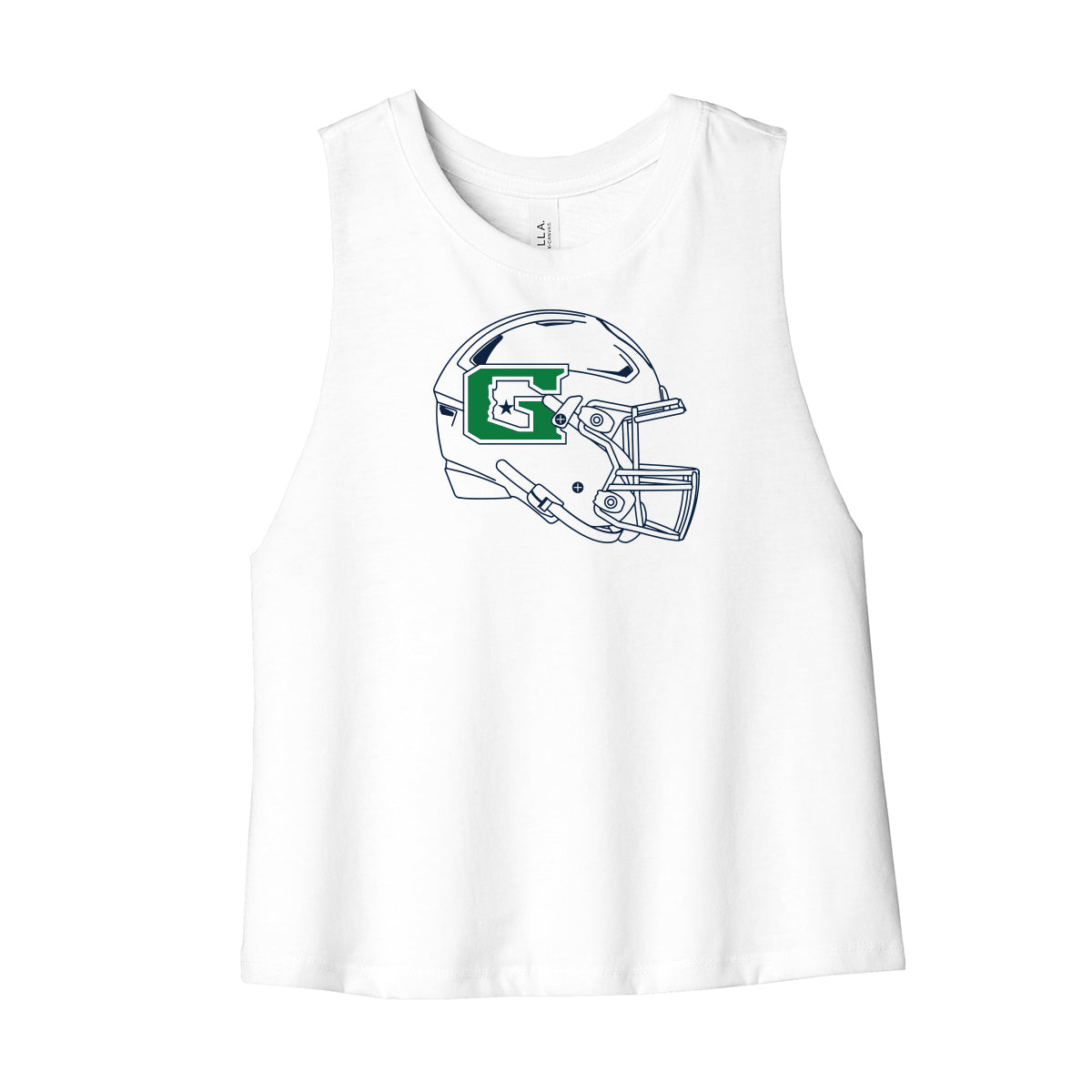 GHS Football Helmet Women's Cropped Tank