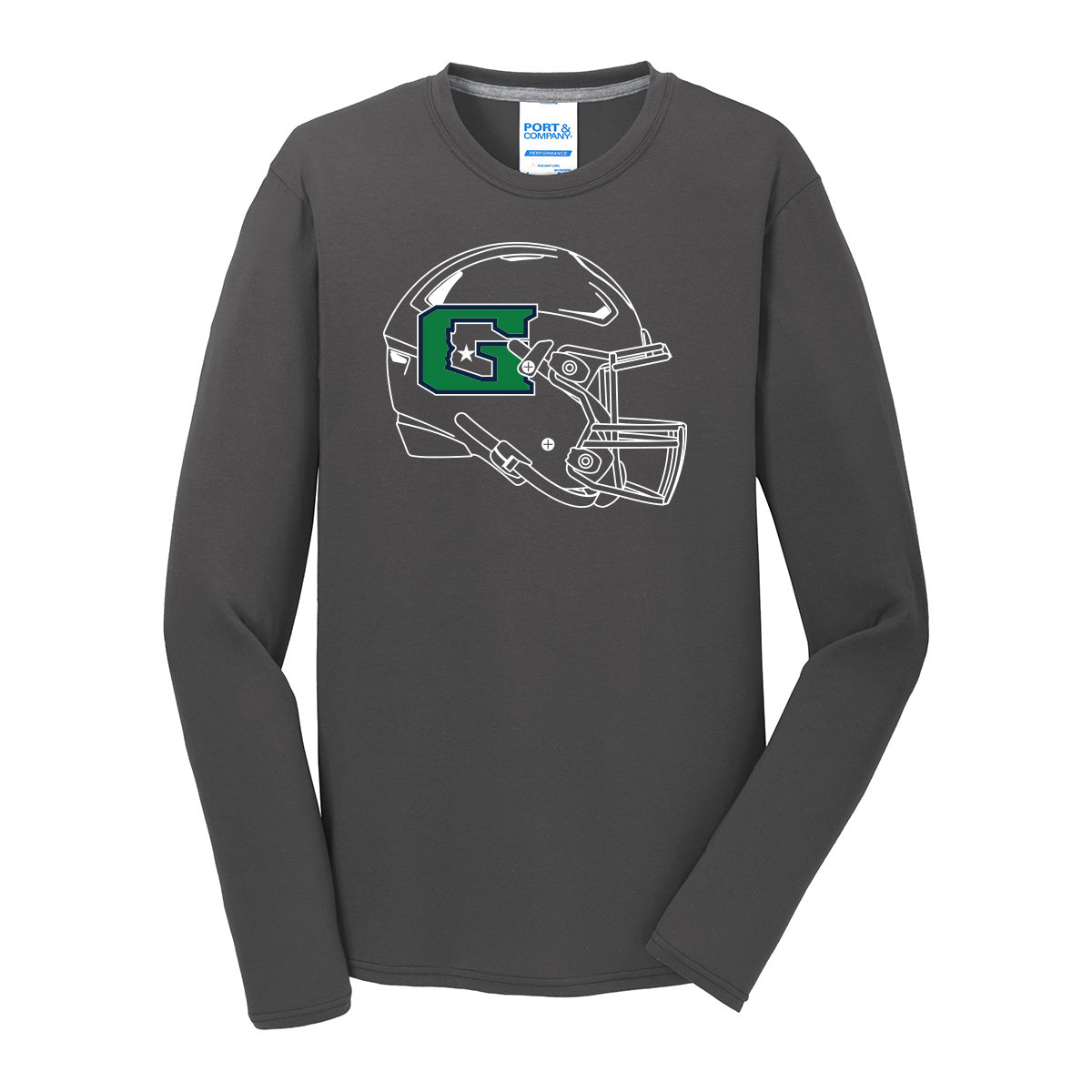 GHS Football Helmet Long Sleeve Tee