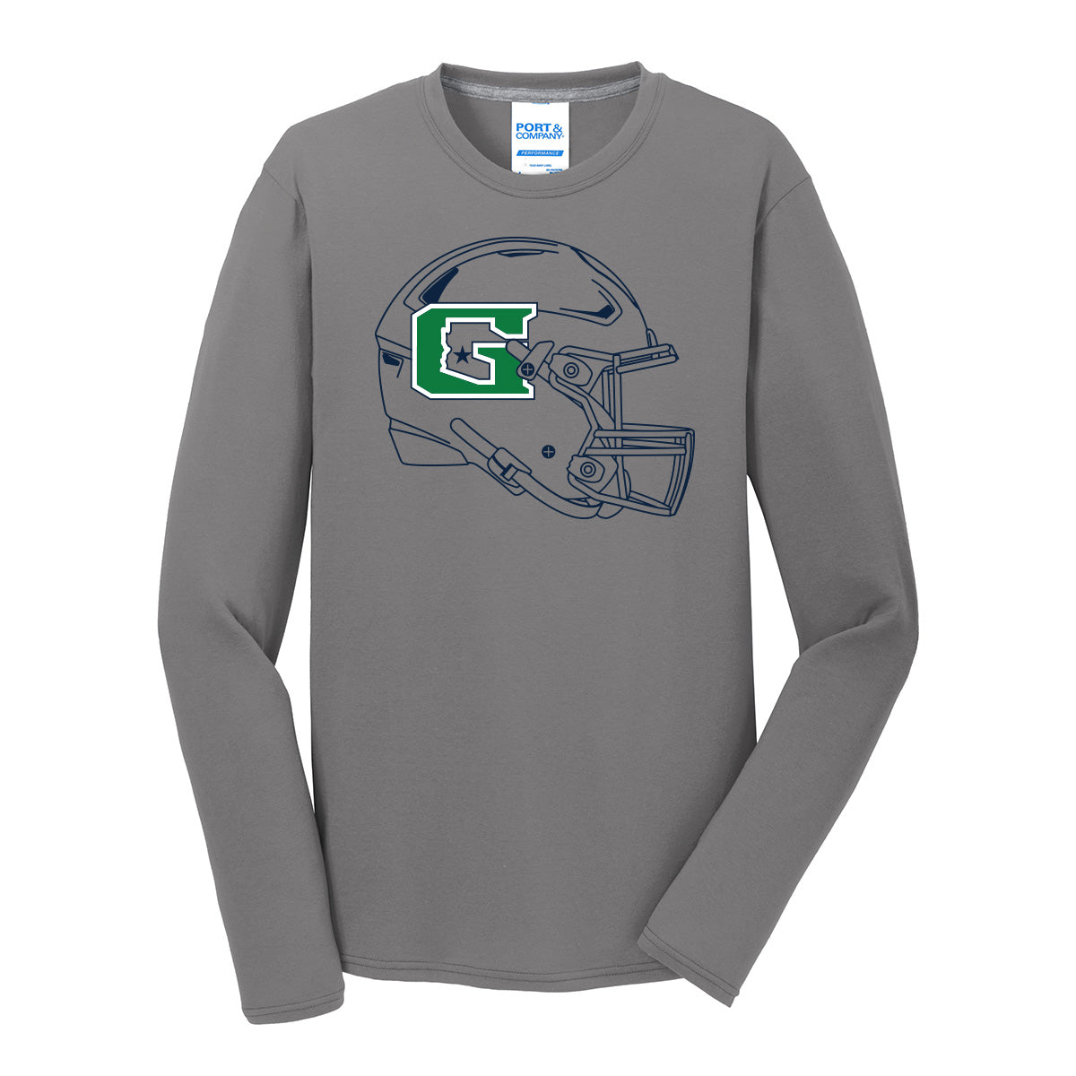 GHS Football Helmet Long Sleeve Tee