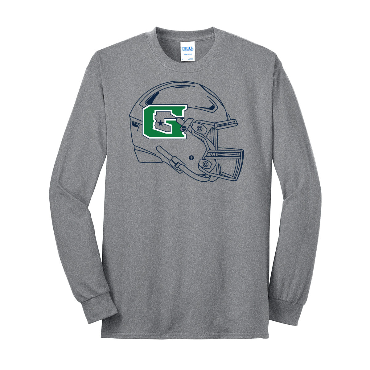 GHS Football Helmet Long Sleeve Tee