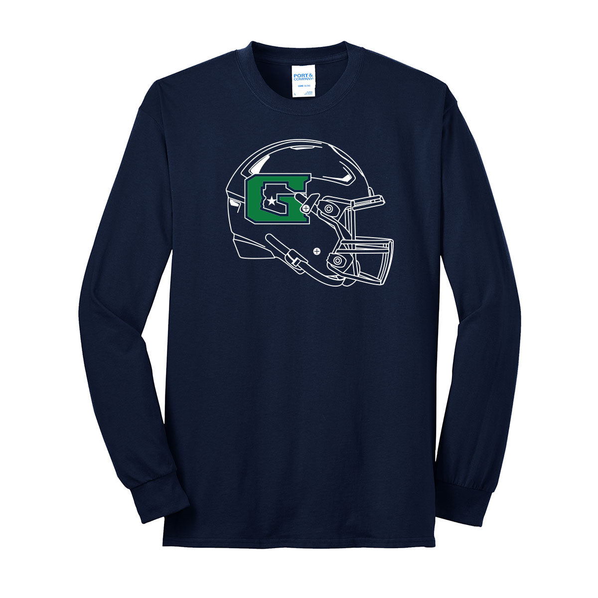 GHS Football Helmet Long Sleeve Tee