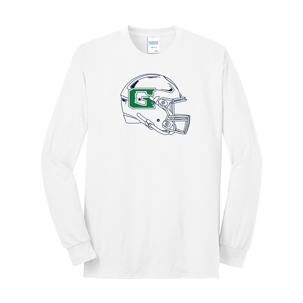 GHS Football Helmet Long Sleeve Tee