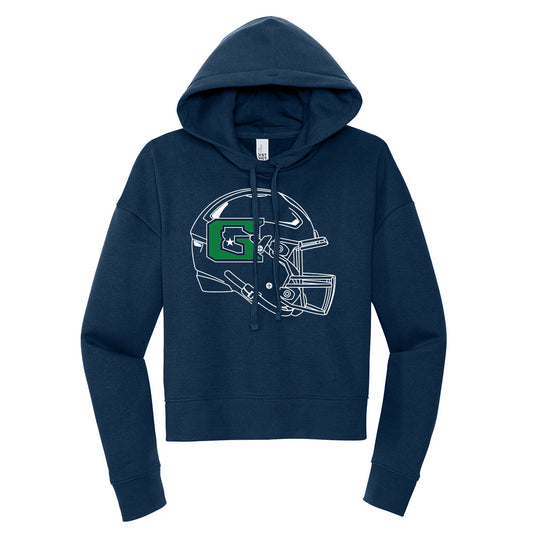 GHS Football Helmet Cropped Hoodie