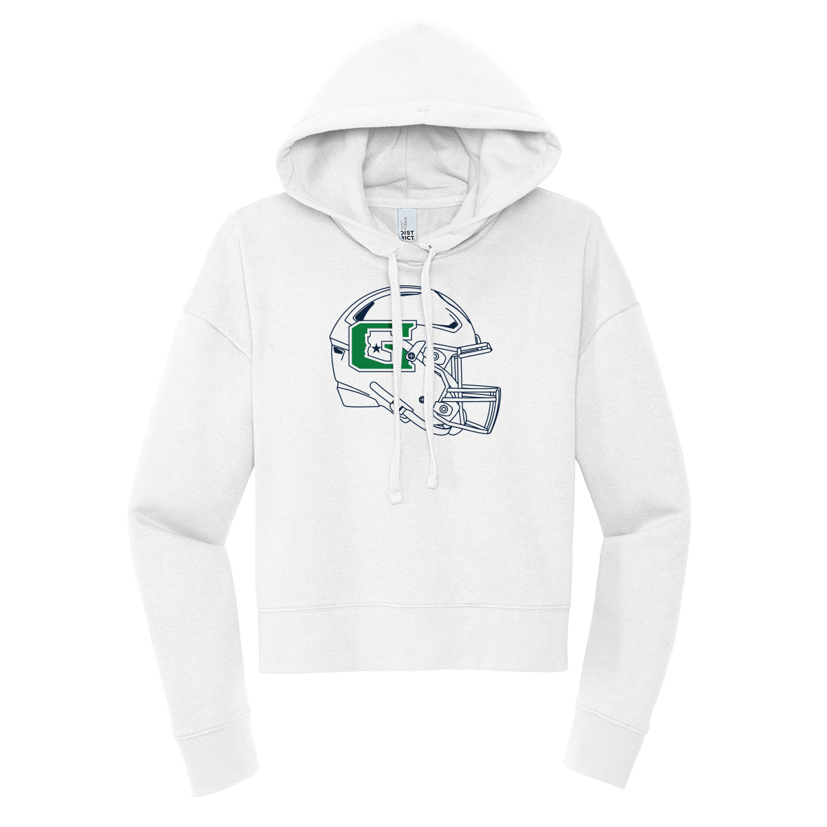 GHS Football Helmet Cropped Hoodie