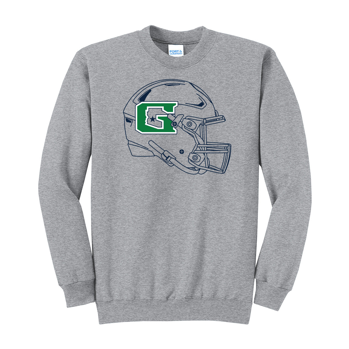 GHS Football Helmet Crewneck Sweatshirt