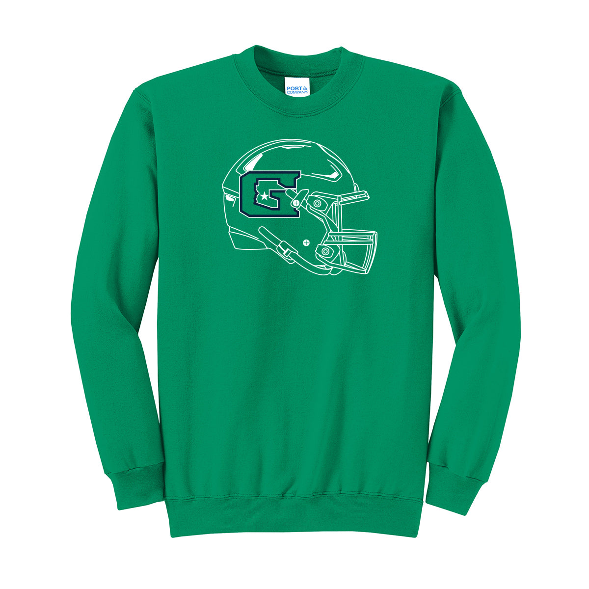 GHS Football Helmet Crewneck Sweatshirt