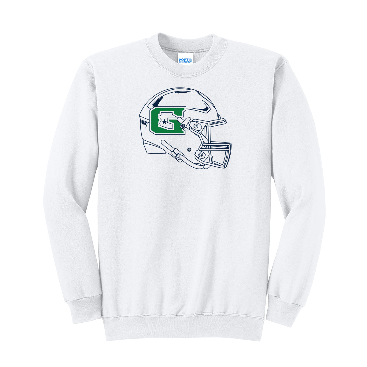 GHS Football Helmet Crewneck Sweatshirt