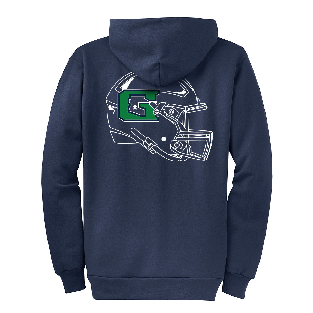 GHS Football Helmet Full Zip Sweatshirt