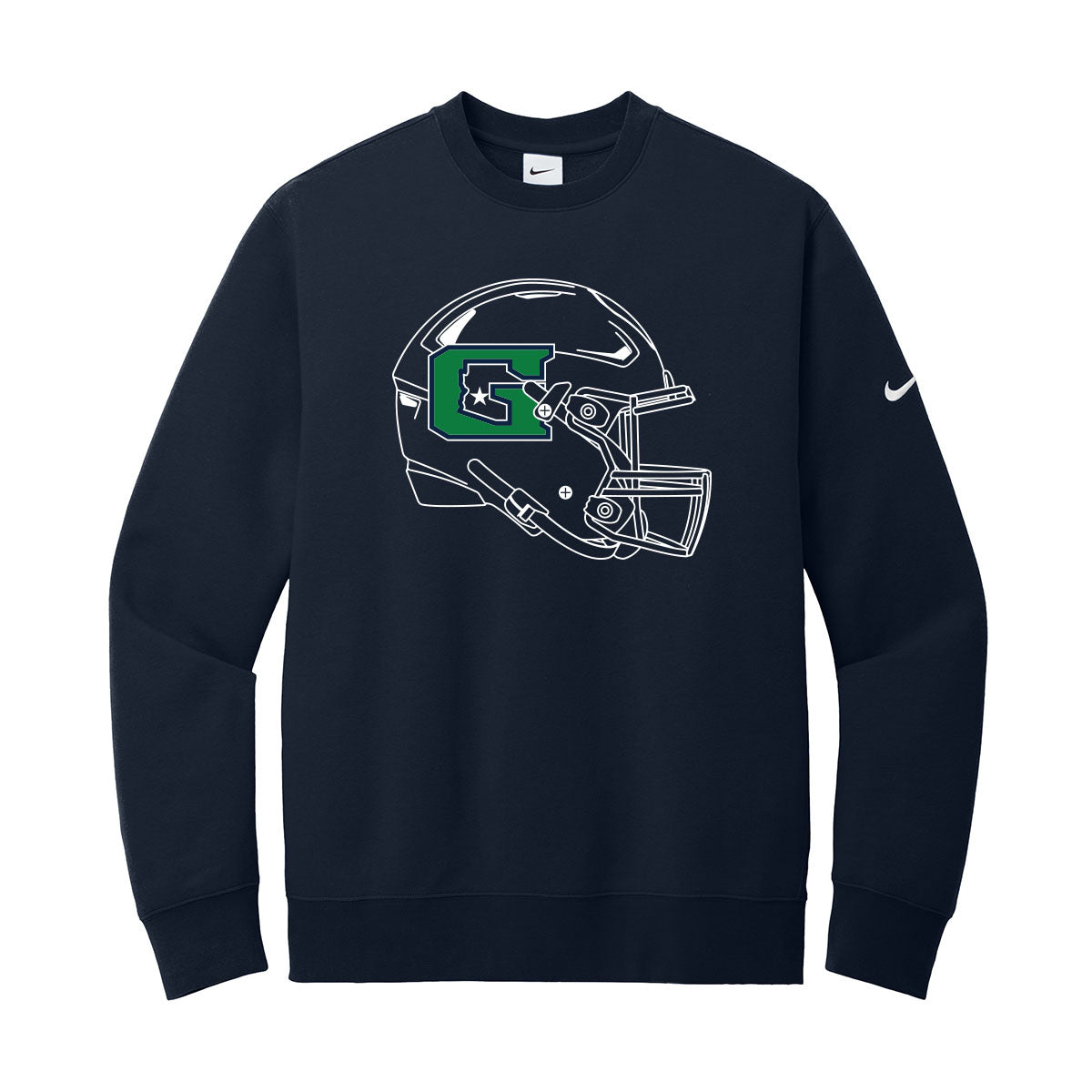 GHS Football Helmet Nike Crewneck Sweatshirt