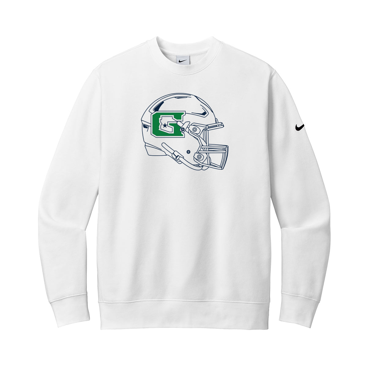 GHS Football Helmet Nike Crewneck Sweatshirt