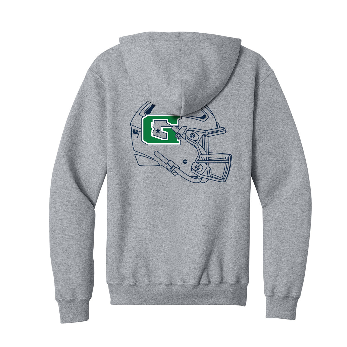 GHS Football Helmet Full Zip Sweatshirt