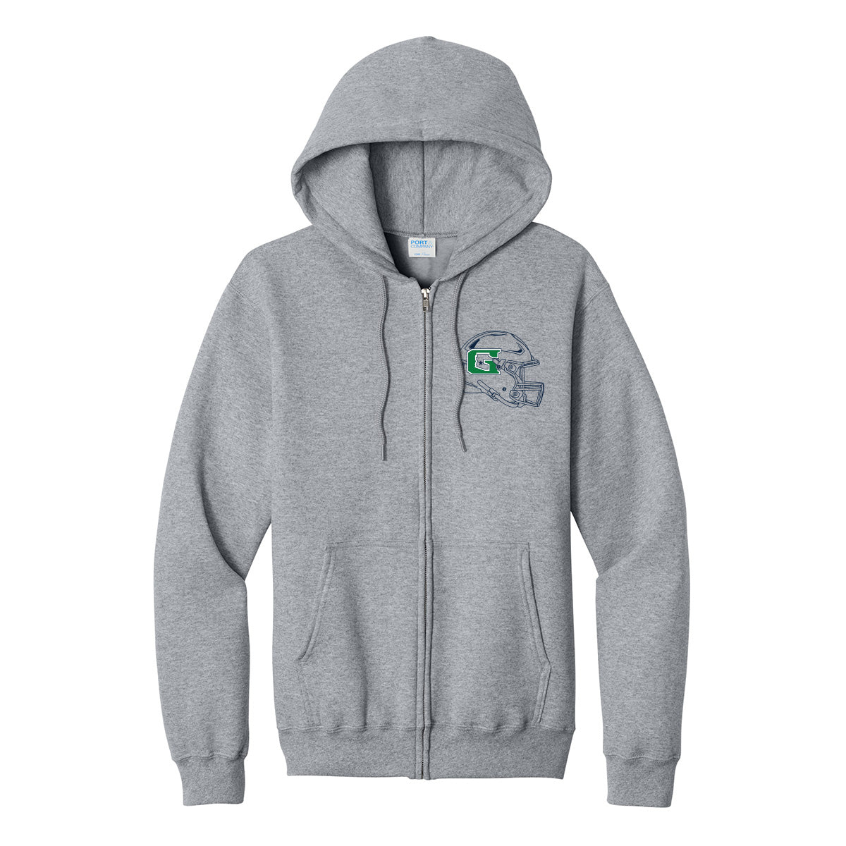 GHS Football Helmet Full Zip Sweatshirt