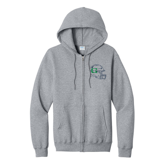 GHS Football Helmet Full Zip Sweatshirt