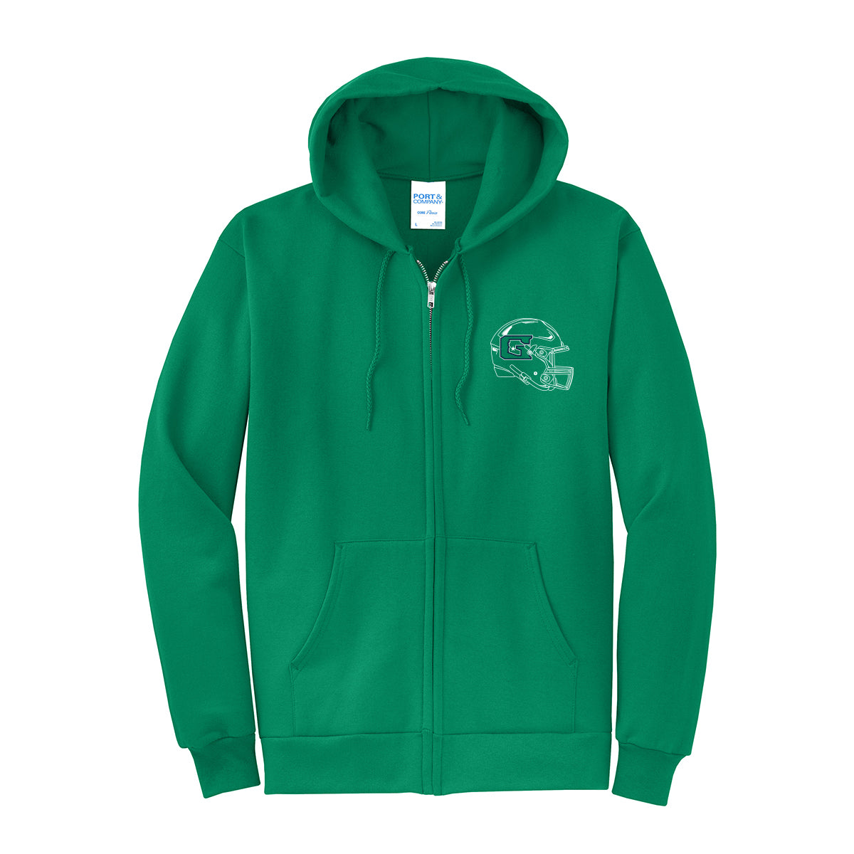 GHS Football Helmet Full Zip Sweatshirt