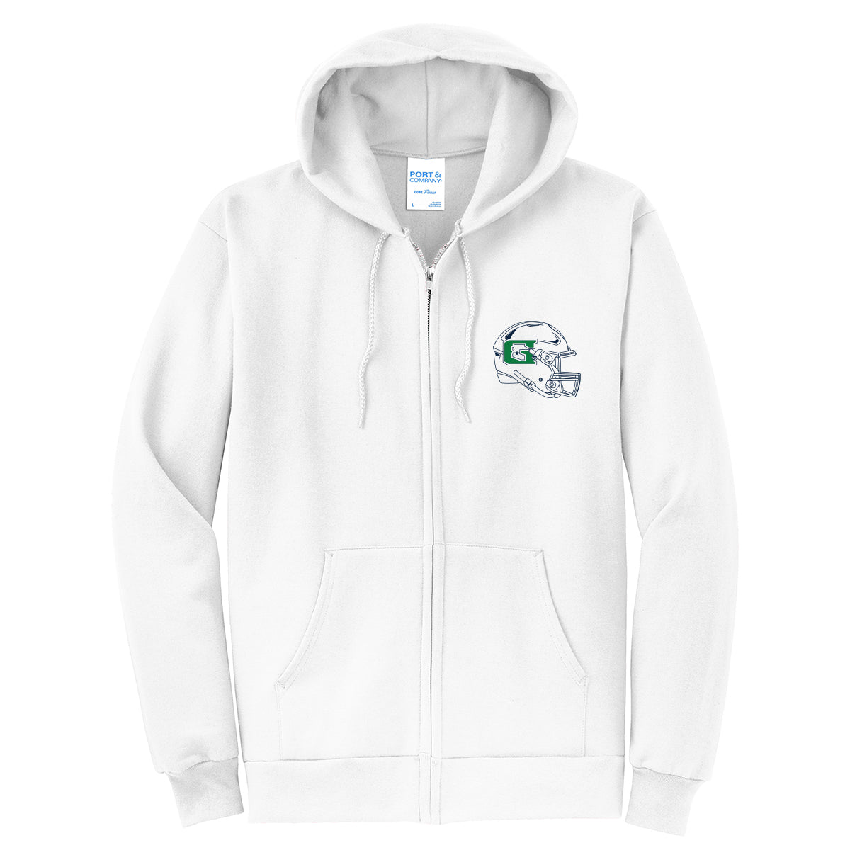 GHS Football Helmet Full Zip Sweatshirt