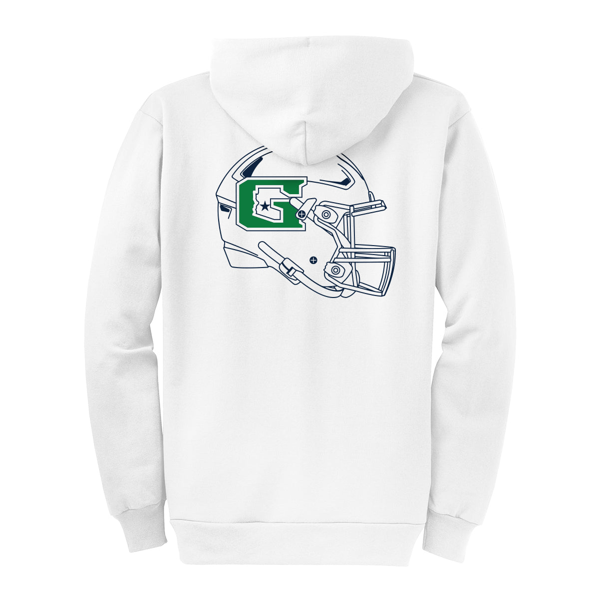 GHS Football Helmet Full Zip Sweatshirt