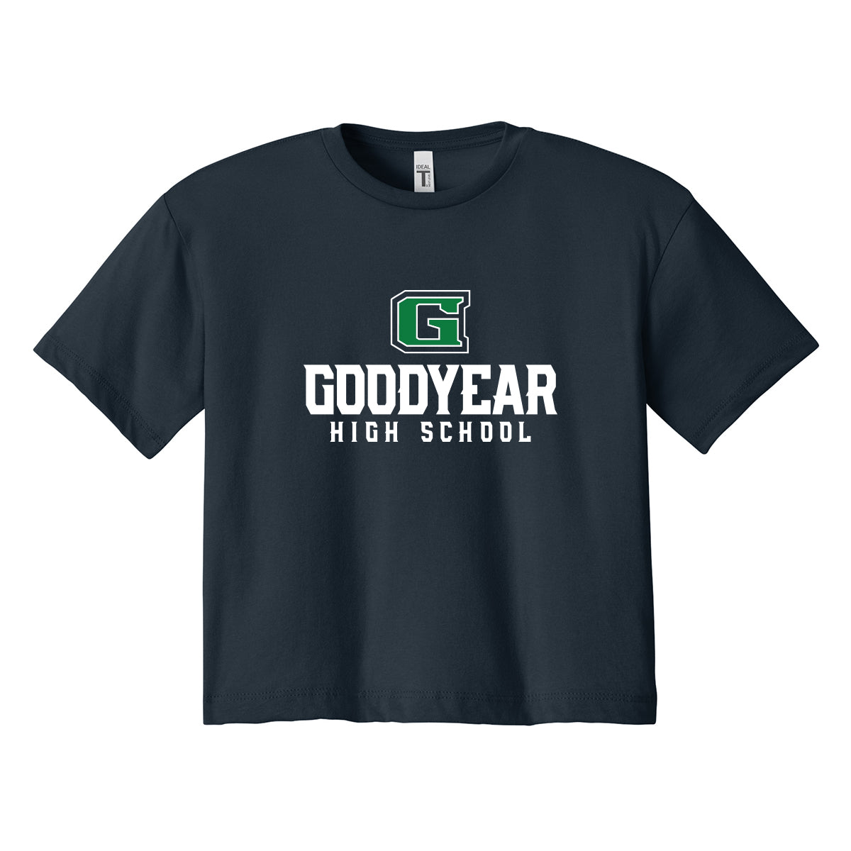 Goodyear High School Stacked Cropped Tee