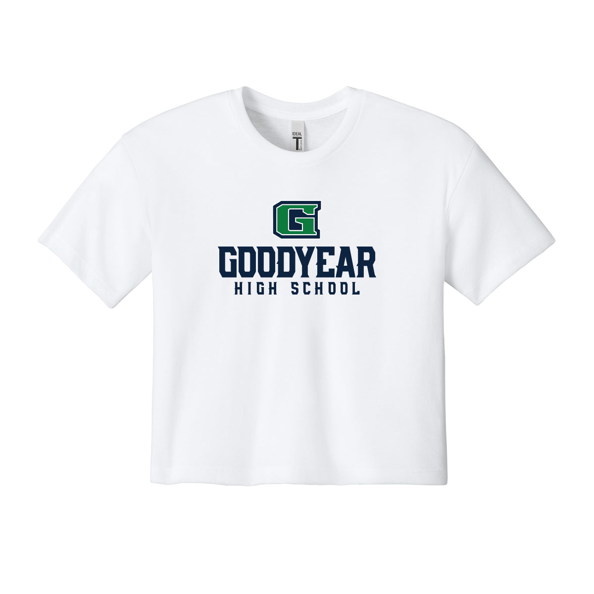 Goodyear High School Stacked Cropped Tee