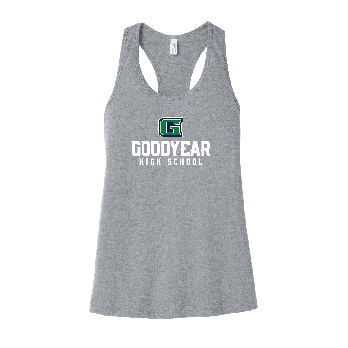 Goodyear High School Stacked Women's Racerback Tank