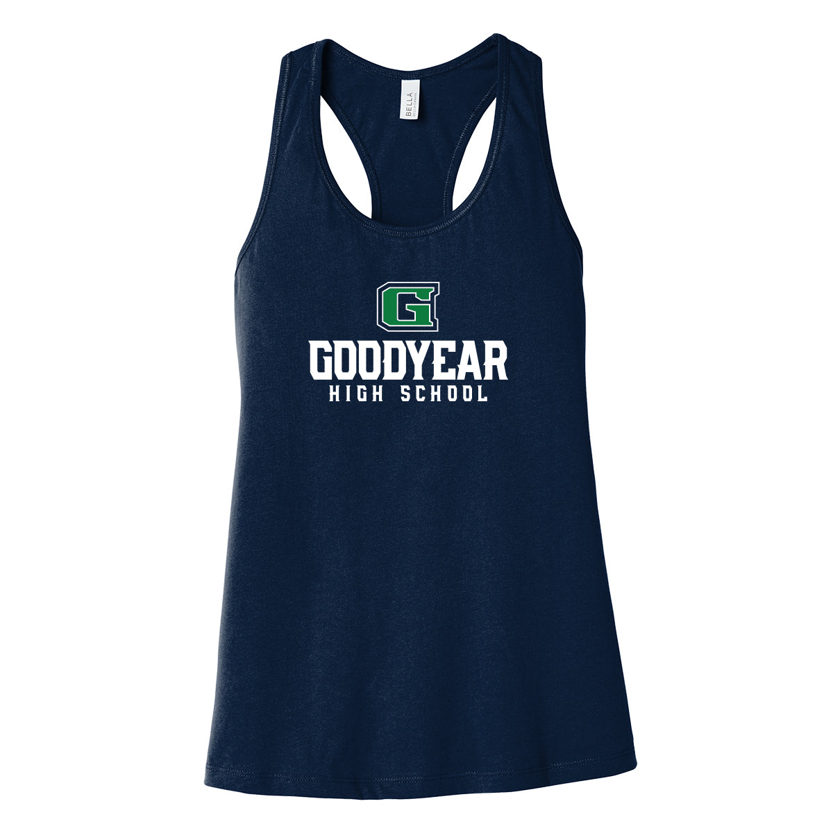 Goodyear High School Stacked Women's Racerback Tank