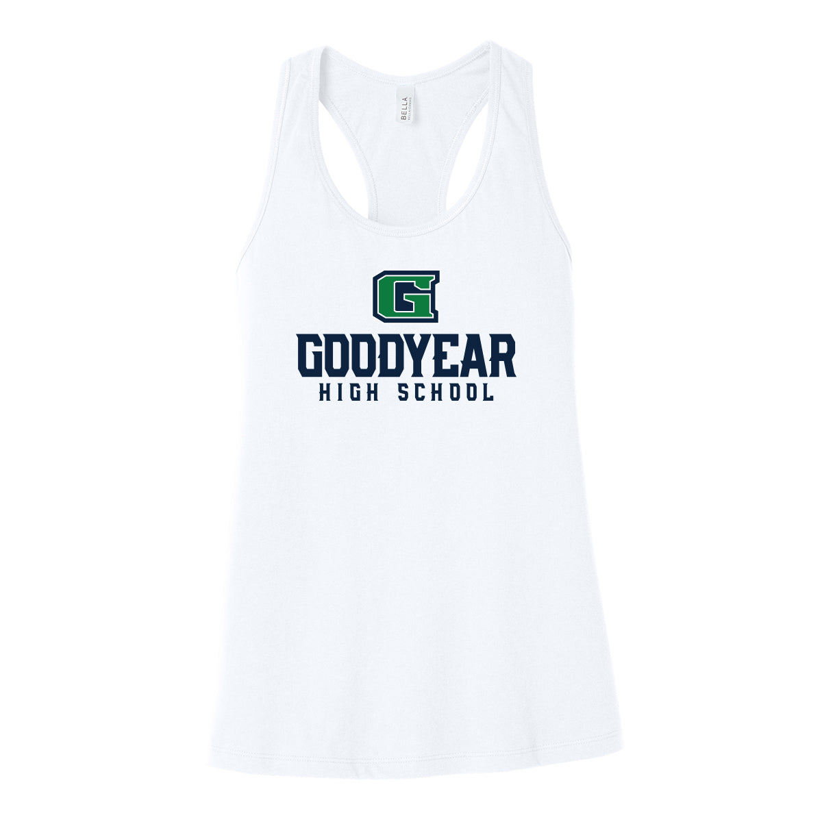 Goodyear High School Stacked Women's Racerback Tank