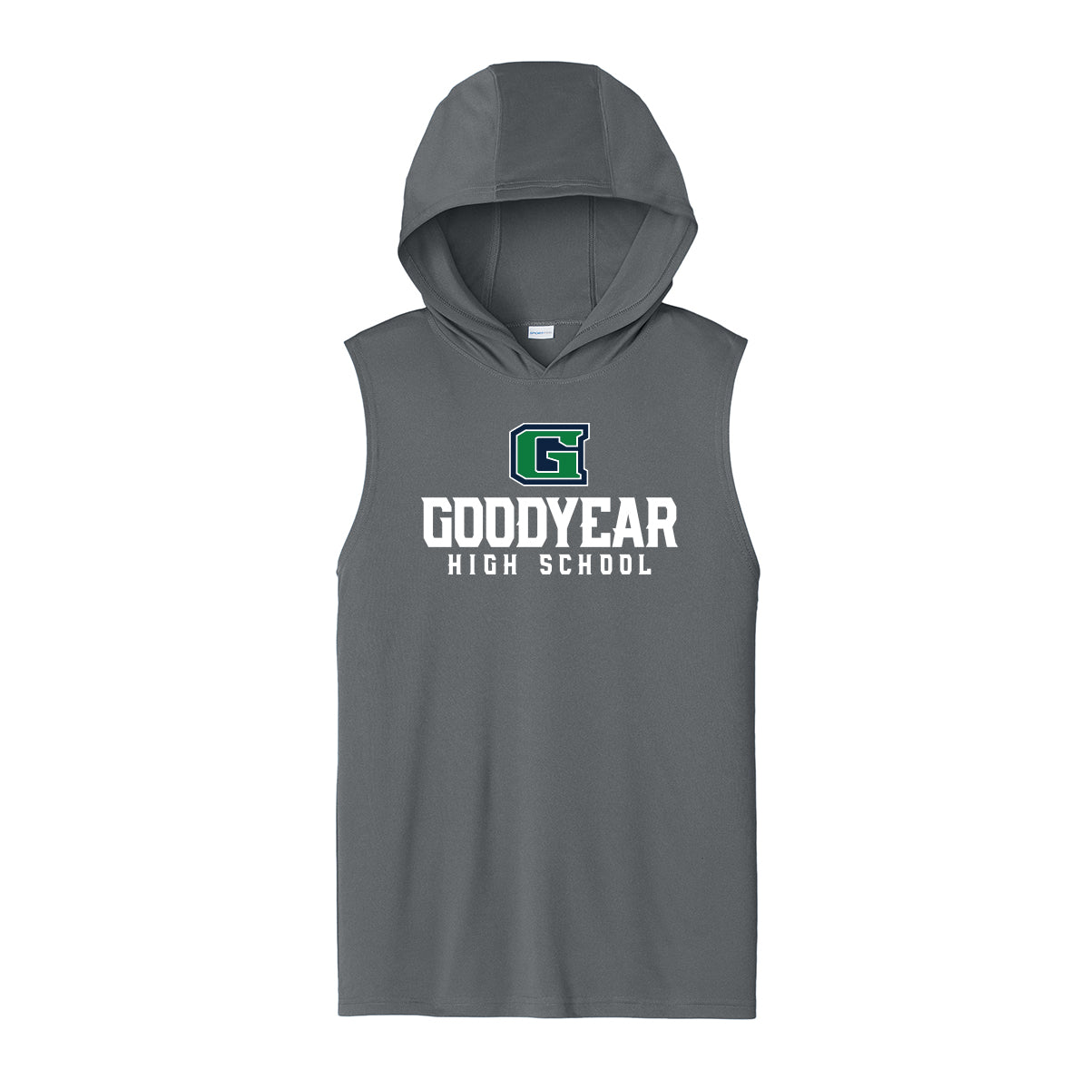 Goodyear High School Stacked Unisex Dri Fit Hooded Tank