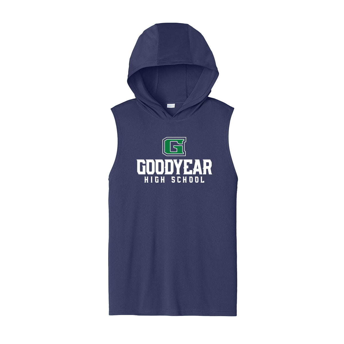 Goodyear High School Stacked Unisex Dri Fit Hooded Tank