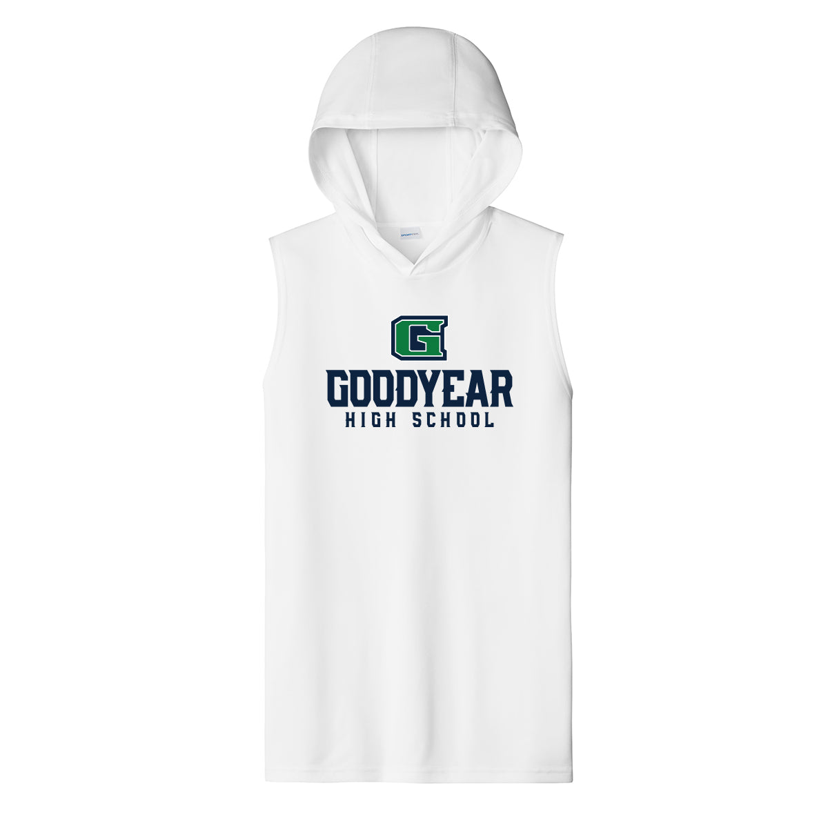 Goodyear High School Stacked Unisex Dri Fit Hooded Tank