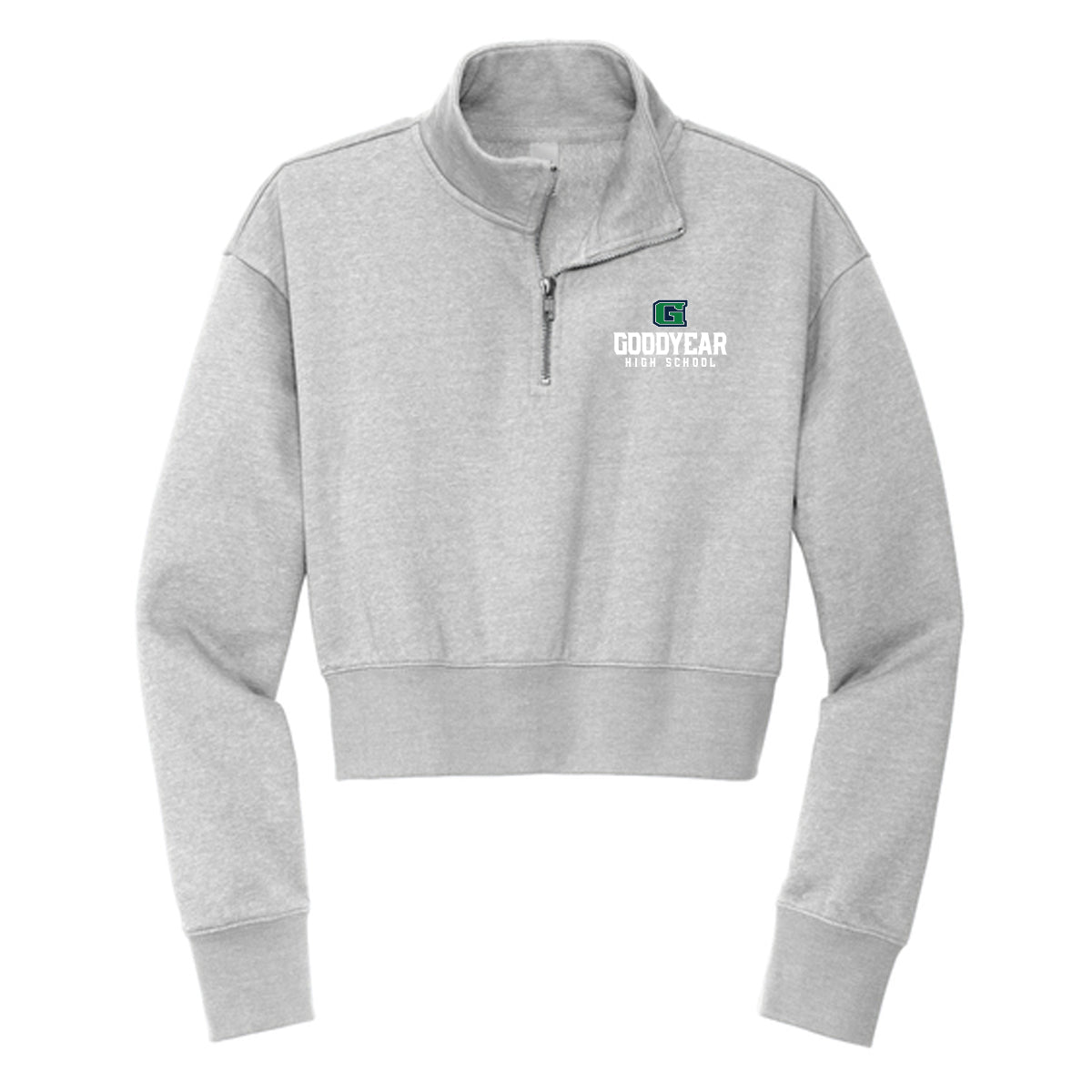 Goodyear High School Stacked Cropped 1/4 Zip Fleece