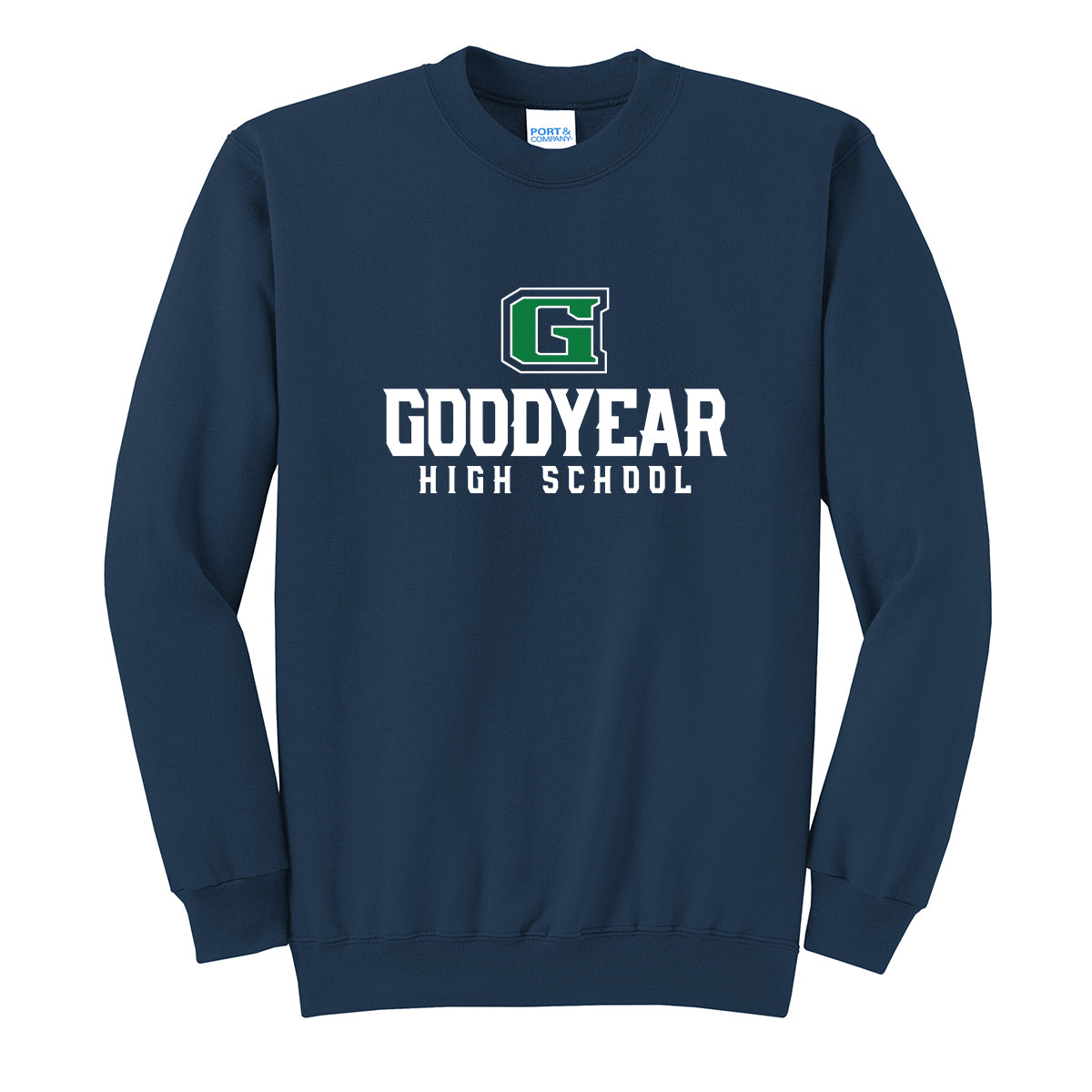 Goodyear High School Stacked Crewneck Sweatshirt