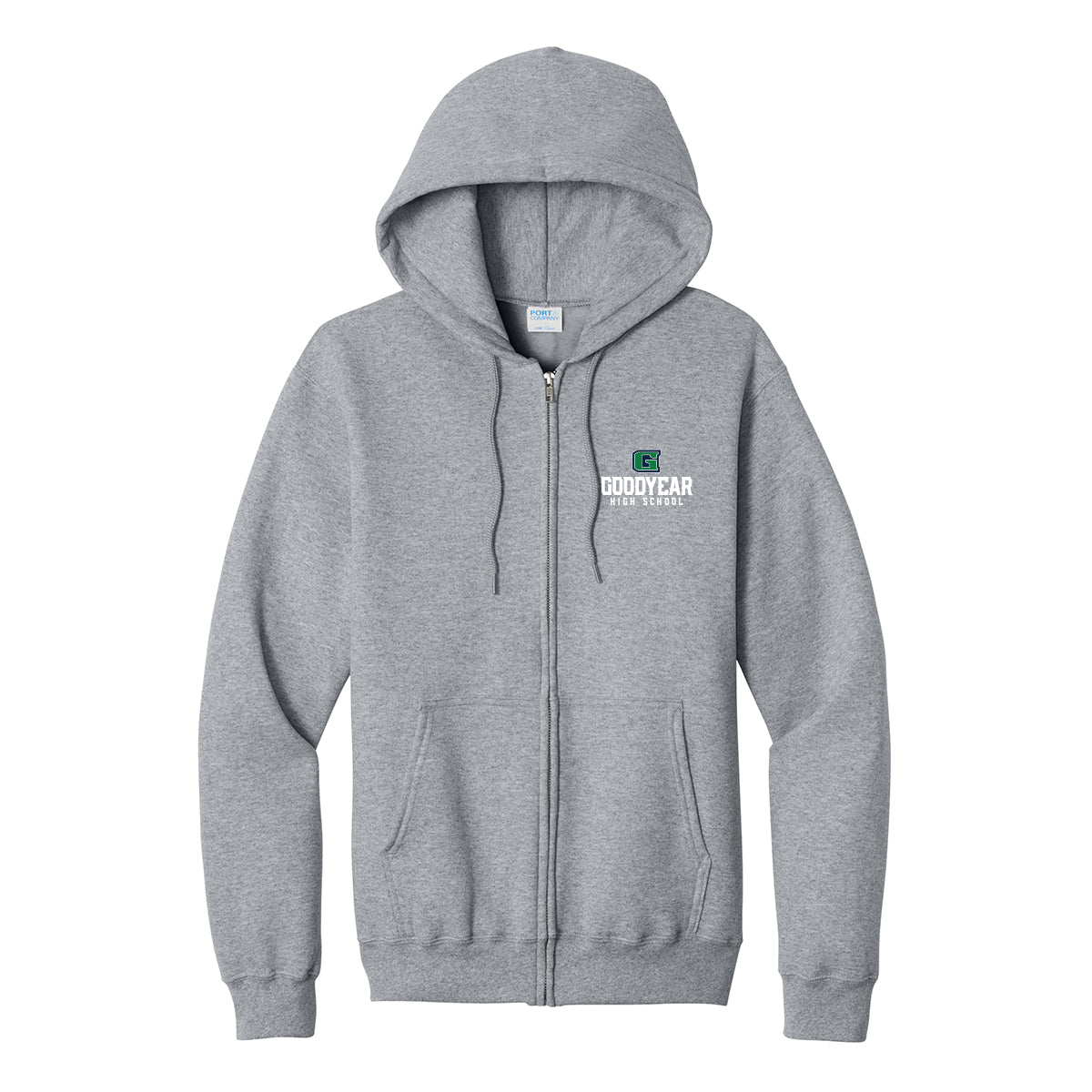 Goodyear High School Stacked Full Zip Sweatshirt