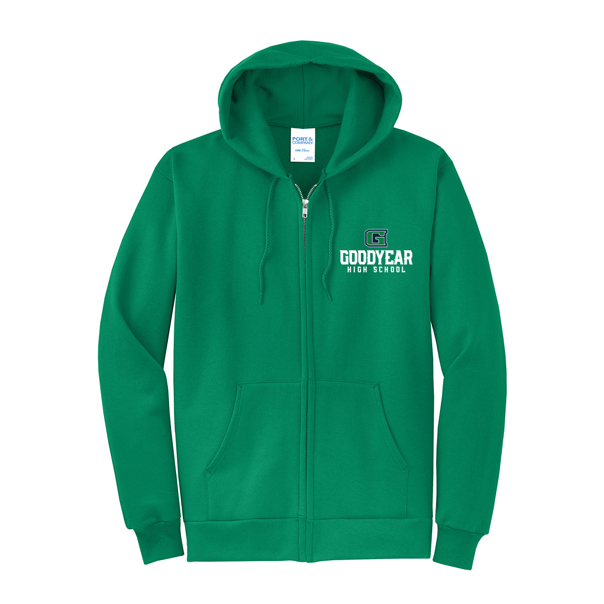 Goodyear High School Stacked Full Zip Sweatshirt
