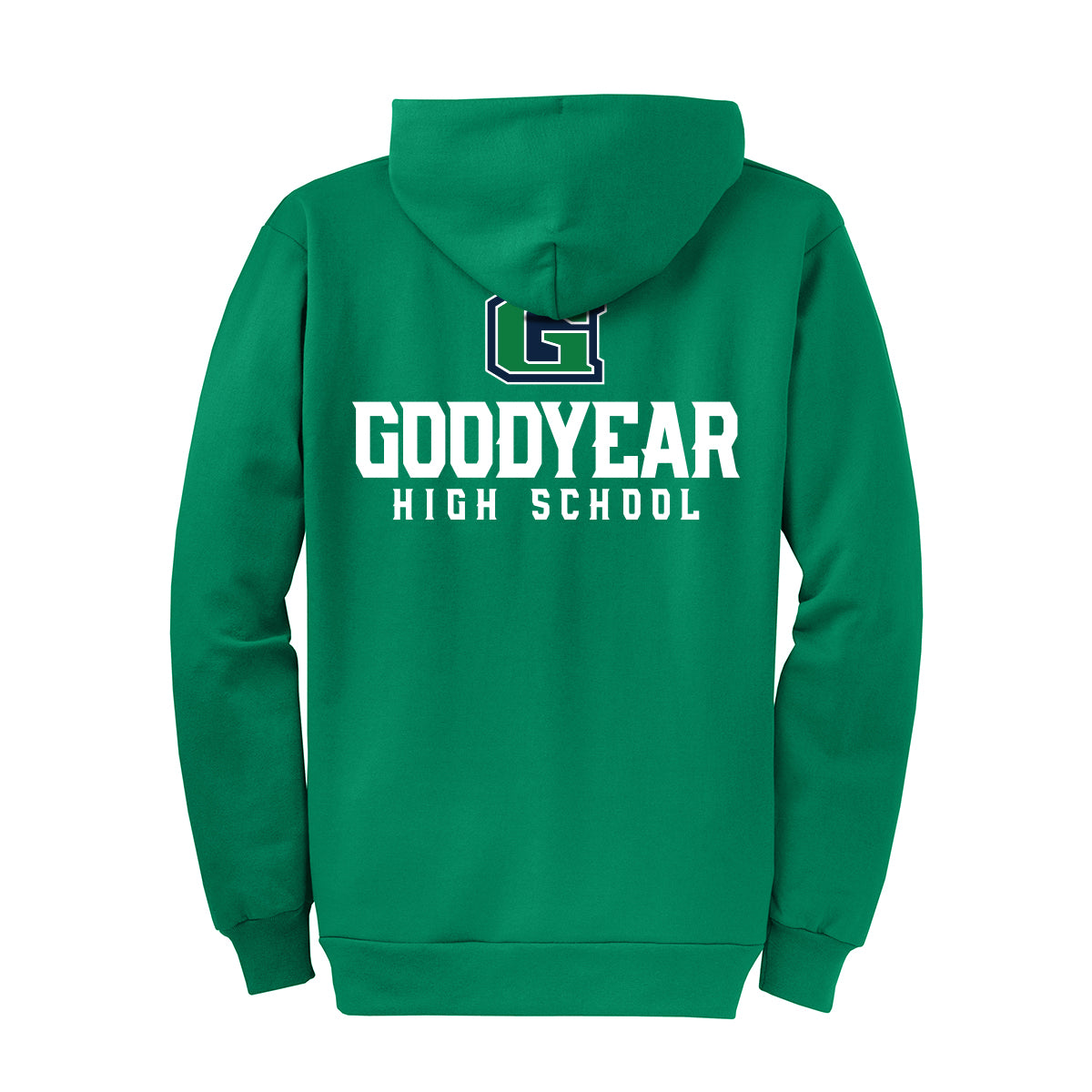 Goodyear High School Stacked Full Zip Sweatshirt
