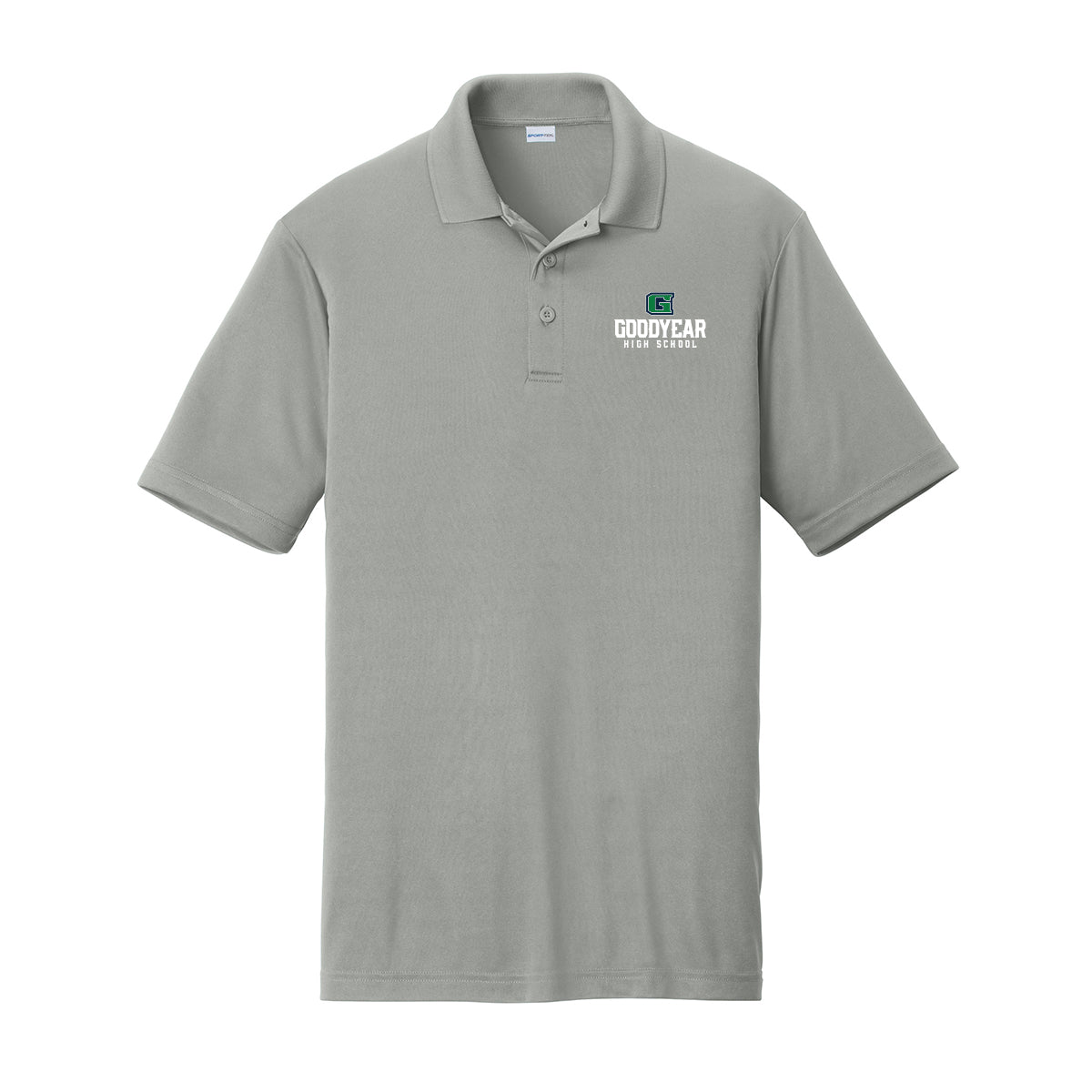 Goodyear High School Stacked Performance Polo (Unisex or Womens Fit)