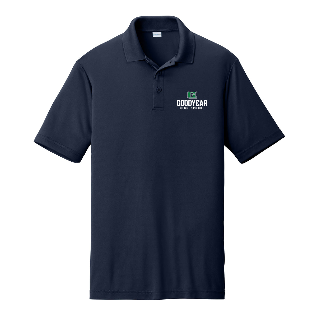 Goodyear High School Stacked Performance Polo (Unisex or Womens Fit)