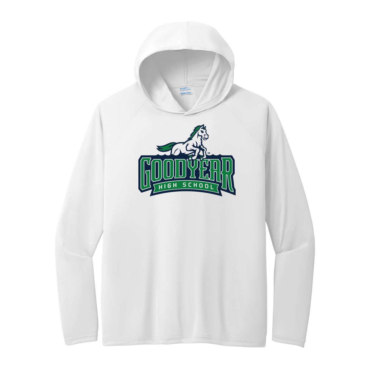 Goodyear High School Performance Hooded Long Sleeve Tee