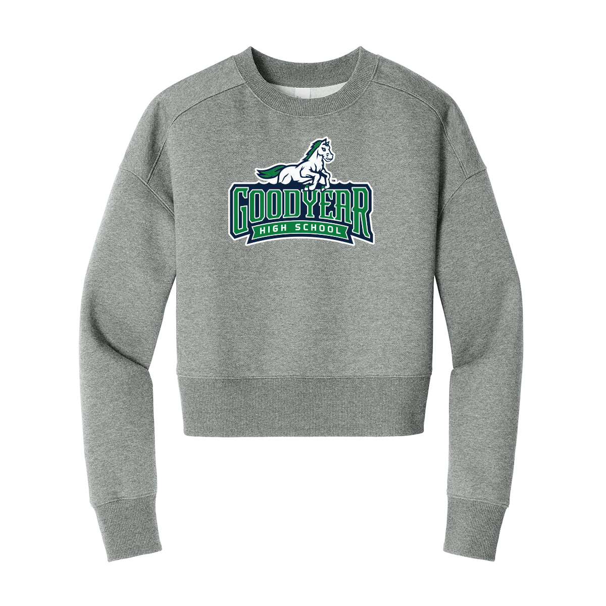 Goodyear High School Cropped Crewneck Sweatshirt