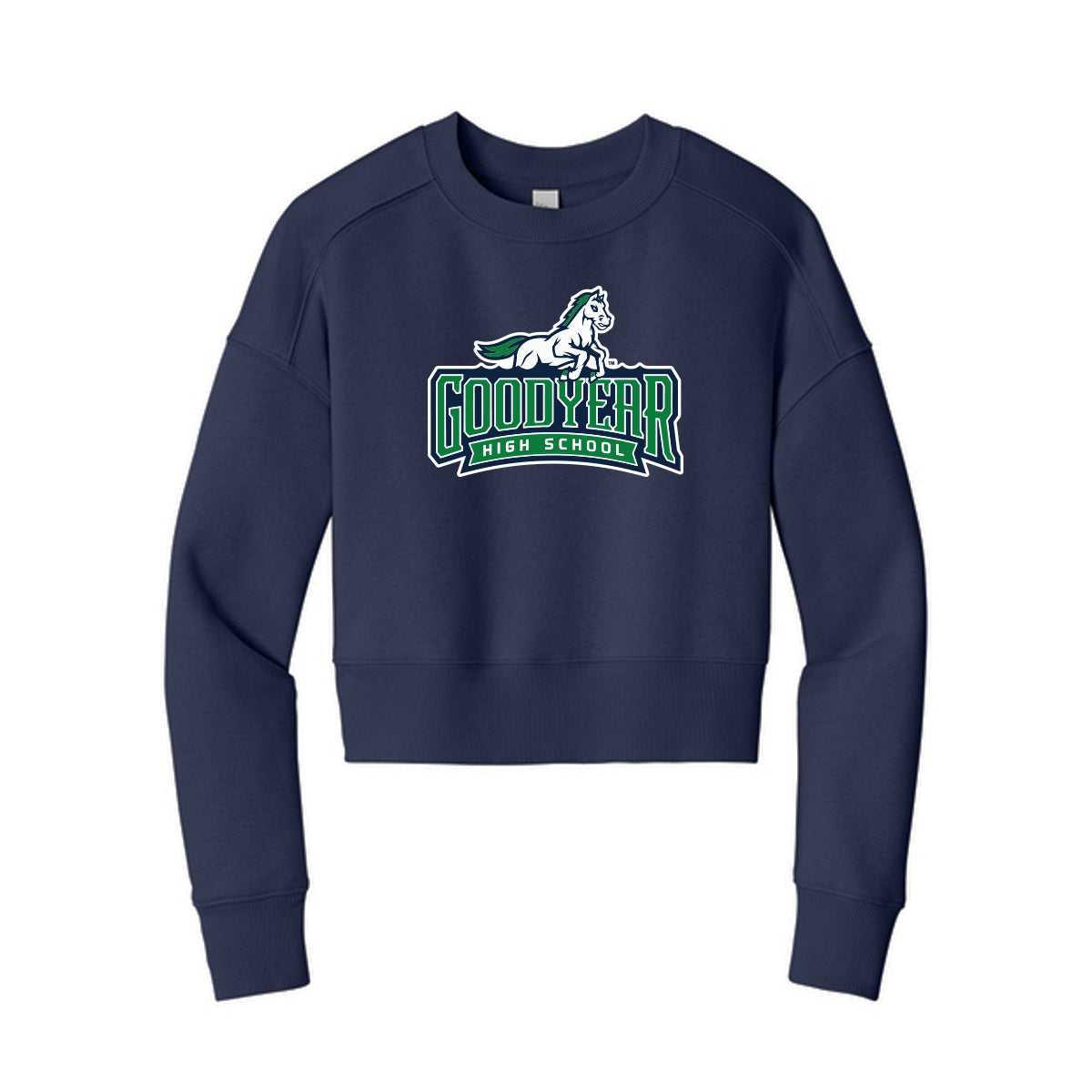 Goodyear High School Cropped Crewneck Sweatshirt